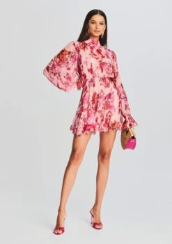 Dali Short Dress -Women's Clothing Shop Ecommerce Crop 20230816 SET1 DALISHORTDRESSPINK 0019 ECOMM