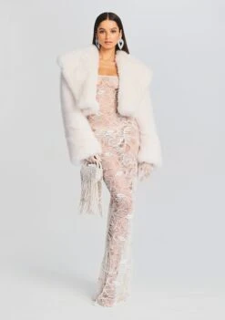 Ruby Embellished Lace Dress -Women's Clothing Shop Ecommerce Crop 20230816 SET1 RUBYDRESS ROYCEGLOVESWHITE 0689 ECOMM