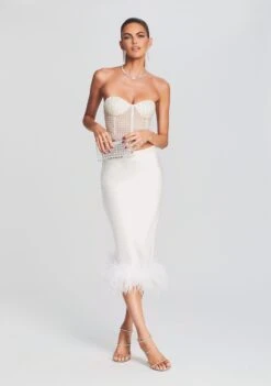 Paula Feather Skirt -Women's Clothing Shop Ecommerce Crop 220824 Retrofete Ecom Set2 SHOT13 1583