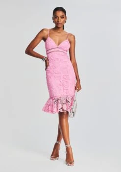 Eliza Lace Midi Dress -Women's Clothing Shop Ecommerce Crop 23 07 18 SET1 Eliza Maxi Dress Pink 0014 ECOMM