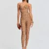 Elodie Sequin Jumpsuit -Women's Clothing Shop Ecommerce Crop 23 09 22 ELODIEJUMPSUIT TANNIN 2110 ECOMM