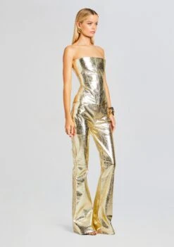 Lynx Leather Pant -Women's Clothing Shop Ecommerce Crop 23 10 18 JENESISTOP GOLD LYNXLEATHERPANT GOLD 0317 ECOMM db009e6b 346e 42db b05b 448f79f606af