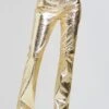 Lynx Leather Pant -Women's Clothing Shop Ecommerce Crop 23 10 18 JENESISTOP GOLD LYNXLEATHERPANT GOLD 0337 ECOMM