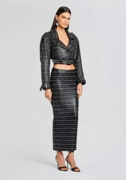 Whitley Embellished Leather Skirt -Women's Clothing Shop Ecommerce Crop 23 10 18 MORAJACKET WHITLEYSKIRT BLACK 0263 ECOMM 78d96907 a165 4b3f 9be7 b156baf1eded
