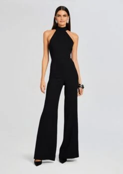 Taylor Tie Back Jumpsuit -Women's Clothing Shop Ecommerce Crop 23 10 18 TAYLORTIEBACKJUMPSUIT BLACK 1833 ECOMM