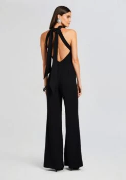 Taylor Tie Back Jumpsuit -Women's Clothing Shop Ecommerce Crop 23 10 18 TAYLORTIEBACKJUMPSUIT BLACK 1846 ECOMM