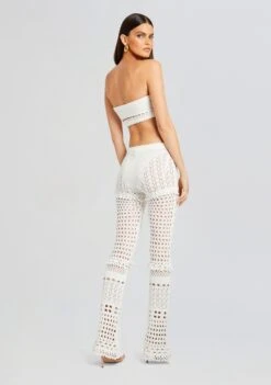 Kyla Knit Crochet Pant -Women's Clothing Shop Ecommerce Crop 23 10 25 ALAIACARDIGAN KYLAPANT LUIZTOP IRIDESCENTWHITE 411 ECOMM 261458f9 1e54 4784 8848 c5831188bbf5