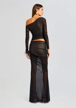 Aura Dress -Women's Clothing Shop Ecommerce Crop 23 10 25 AURADRESS BLACKNUDE 2615 ECOMM