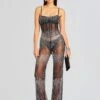 Adelynne Sequin Jumpsuit -Women's Clothing Shop Ecommerce Crop 23 11 15 ADELYNNEJUMPSUIT BLACKSILVER 1936 ECOMM