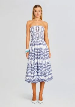 Galik Midi Dress -Women's Clothing Shop Ecommerce Crop 23 11 16 GALIKDRESS KLEINBLUE 2283 ECOMM