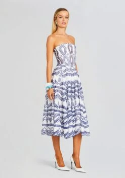 Galik Midi Dress -Women's Clothing Shop Ecommerce Crop 23 11 16 GALIKDRESS KLEINBLUE 2312 ECOMM