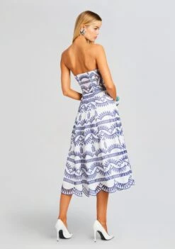 Galik Midi Dress -Women's Clothing Shop Ecommerce Crop 23 11 16 GALIKDRESS KLEINBLUE 2318 ECOMM