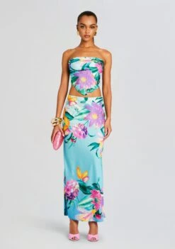 Ocean Skirt -Women's Clothing Shop Ecommerce Crop 23 11 16 OCEANDRESS2004 TURQUOISE 2804 ECOMM e872159d 2575 4be4 979d 82cc4d81acff