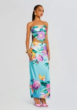 Ocean Skirt -Women's Clothing Shop Ecommerce Crop 23 11 16 OCEANTOP2225 SKIRT2275 TURQUOISE 2849 ECOMM d0294713 c39d 41e2 a80d 638e1831a9d2