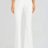 Lizzy Low Rise Flared Trousers -Women's Clothing Shop Ecommerce Crop 23 11 16 SLOANBLAZER LIZZYTROUSERS WHITE 993 ECOMM