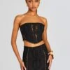 Sting Bustier 1 Sting Bustier -Women's Clothing Shop Ecommerce Crop 23 11 16 STINGBUSTIER FRAYSKIRT BLACKSAMOA 1036 ECOMM