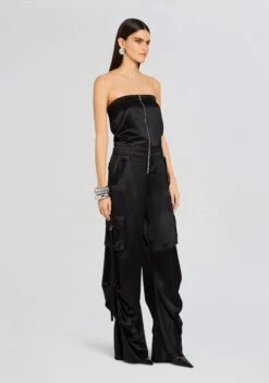 Estrella Cargo Jumpsuit -Women's Clothing Shop Ecommerce Crop 23 12 18 ESTRELLAJUMPSUIT BLACK 1902 ECOMM