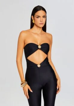 Fluer Lycra Jumpsuit 11 Fluer Lycra Jumpsuit -Women's Clothing Shop Ecommerce Crop 23 12 18 FLUERJUMPSUIT BLACK 1138 ECOMM