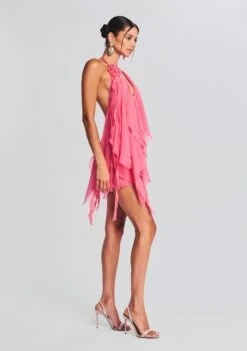 Caspian Silk Chiffon Dress -Women's Clothing Shop Ecommerce Crop 230510 RETROFETE SET1 4197 eComm