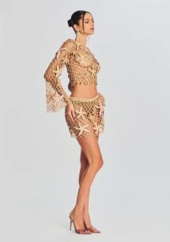 Pasha Open Crochet Top -Women's Clothing Shop Ecommerce Crop 230510 RETROFETE SET1 7809 eComm