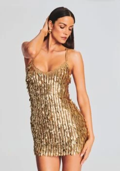 Saros Feather Sequin Dress -Women's Clothing Shop Ecommerce Crop 230516 SET2 SHOT 21 1762 eComm