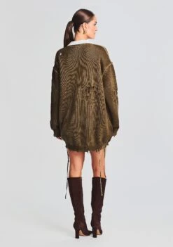 Ari Cardigan -Women's Clothing Shop Ecommerce Crop 230816 SET2 FTGREENEBLAZER FINNSKIRT 3921 ECOMM