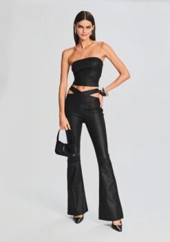 Hillary Coated Denim Top -Women's Clothing Shop Ecommerce Crop 230831 HILLARYTOP SLOANEJEAN 0628 ECOMM