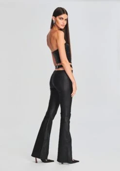 Hillary Coated Denim Top -Women's Clothing Shop Ecommerce Crop 230831 HILLARYTOP SLOANEJEAN 0715 ECOMM