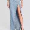 Zahlia Denim Skirt -Women's Clothing Shop Ecommerce Crop 230831 JOSLYNJACKET ZAHLIASKIRT 2207 ECOMM