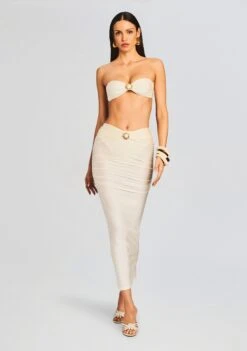 Yara Lyrca Maxi Skirt -Women's Clothing Shop Ecommerce Crop 231128 LUCIABIKINITOP YARALYCRAMAXIDRESS 4811 ECOMM