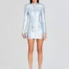 Fenna Coated Knit Dress -Women's Clothing Shop Ecommerce Crop 24 01 10 FENNADRESS COATEDBLUESILVER 0754 ECOMM
