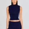 Anchora Top -Women's Clothing Shop Ecommerce Crop 24 01 11 ANCHORATOP ALMASKIRT NAVY 0869 ECOMM