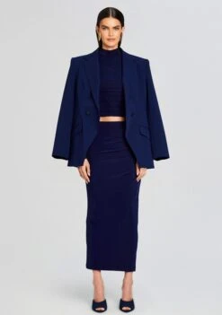 Anchora Top -Women's Clothing Shop Ecommerce Crop 24 01 11 ANCHORATOP ALMASKIRT NAVY 0883 ECOMM