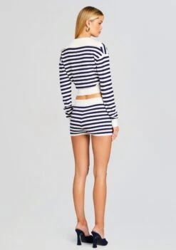 Jac Knit Short -Women's Clothing Shop Ecommerce Crop 24 01 11 ROSETOP JACSHORT CREAMNAVY 0941 ECOMM 0796ed67 7a6a 4e59 8f0a 8743d2844ae1