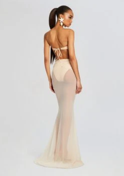 Christine Mesh Maxi Skirt -Women's Clothing Shop Ecommerce Crop 24 02 15 KANDALLBIKINITOP CLAIREBIKINIBOTTOM CHRISTINEMESHMAXISKIRT BODY107 2508 ECOMM