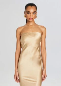 Keaton Silk Dress -Women's Clothing Shop Ecommerce Crop 24 02 15 KEATONDRESS NUDE 2397 ECOMM