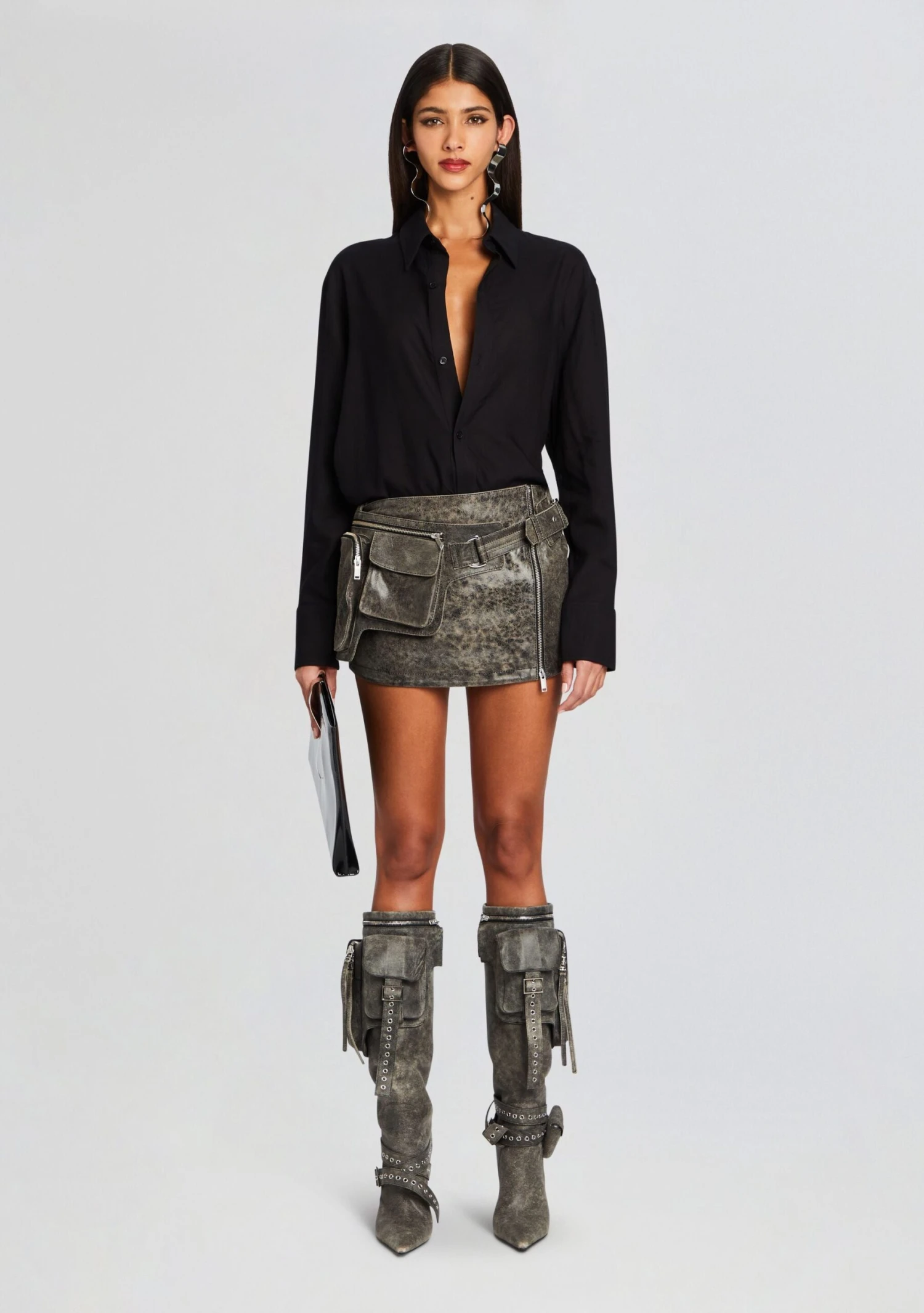 Langely Leather Skirt - Image 5