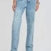 Flora Denim Pant 1 Flora Denim Pant -Women's Clothing Shop Ecommerce Crop 24 02 16 LEONIETOP NEUTRALSNAKE FLORAPANT TANGIER 1894 ECOMM