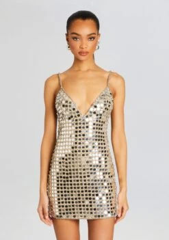 Airalyse Embellished Dress 11 Airalyse Embellished Dress -Women's Clothing Shop Ecommerce Crop 24 02 29 AIRALYSEDRESS CHAMPAGNE 0088 ECOMM