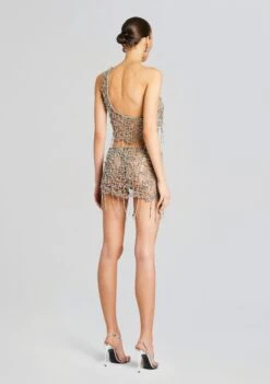 Ilyria Embellished Skirt -Women's Clothing Shop Ecommerce Crop 24 02 29 LUCIENNEBRATOP ILYRIASKIRT SILVER 1565 ECOMM 6cf48ddc bf58 457d b332 2c2e4e281841