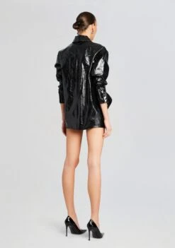 Royce Leather Skirt -Women's Clothing Shop Ecommerce Crop 24 02 29 ROYCESKIRT SHAILISHIRT BLACK 1992 ECOMM