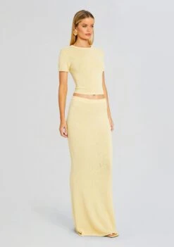 Kora Knit Maxi Skirt -Women's Clothing Shop Ecommerce Crop 24 03 12 CLAREBABYTEE KORASKIRT BUTTER 1437 ECOMM 8be8d1f1 8c4b 472b 8073 36828f43f735