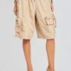 Alba Ruched Cargo Short -Women's Clothing Shop Ecommerce Crop 24 03 13 ALBACARGOSHORT OXFORD 1784 ECOMM