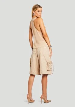Alba Ruched Cargo Short -Women's Clothing Shop Ecommerce Crop 24 03 13 ALBACARGOSHORT OXFORD 1799 ECOMM