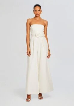 Nera Jumpsuit -Women's Clothing Shop Ecommerce Crop 24 03 26 HN NERA 5805 JUMPSUITWHITE 1848 ECOMM