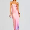 Cerith Silk Strapless Midi Dress 1 Cerith Silk Strapless Midi Dress -Women's Clothing Shop Ecommerce Crop 24 04 16 CERITHDRESS SUNSETTIEDYE 2422 ECOMM