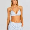 Lacey Bralette -Women's Clothing Shop Ecommerce Crop 24 04 16 LACEYBRALETTE LOUISESHIRT LILLIANSHORT POWDERBLUESTRIPE 2155 ECOMM