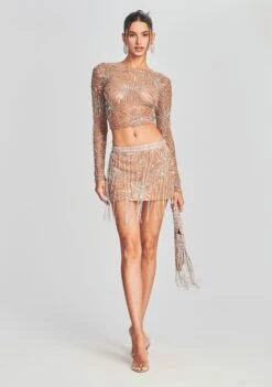 Beatrix Sequin Skirt -Women's Clothing Shop Ecommerce Crop Retrofete eComm 220803 Set2 SHOT 30 4363